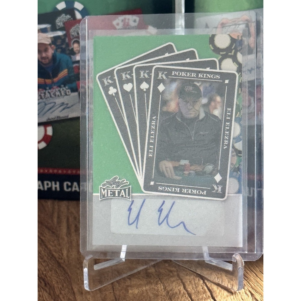 2025 Leaf Metal Poker Kings Eli Elezra On-Card Auto 5/5 PK-EE1 SSP